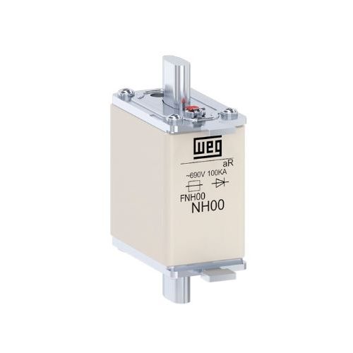 Imagem Produto FUSIVEL NH ULTRA RAPIDO TAMANHO 00 63A 690VCA FNH00-63K-A - WEG