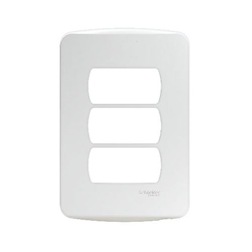 Imagem Produto PLACA 4X2 COM 3 ESPACOS BRANCA MILUZ COM SUPORTE - SCHNEIDER
