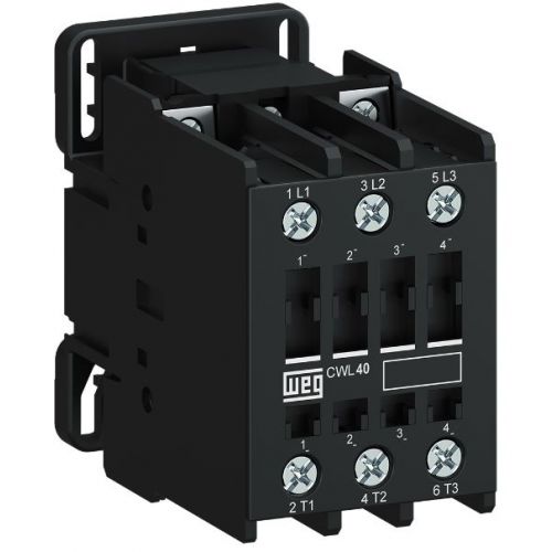 Imagem Produto CONTATOR PRINCIPAL TRIPOLAR 40A 1NA1NF 220VCA 50/60HZ CWL40-11-30D23 - WEG
