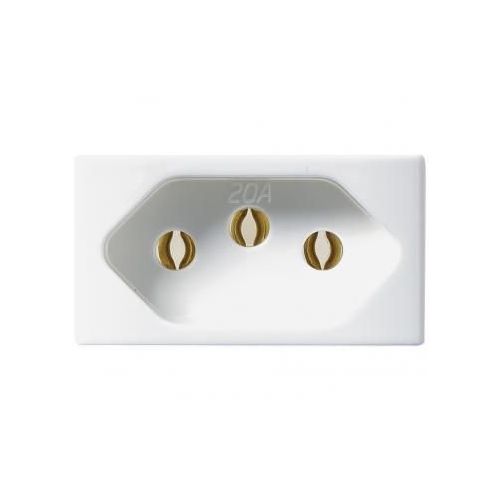 Imagem Produto MODULO TOMADA 20A/250V BRANCO 50000 - PEZZI