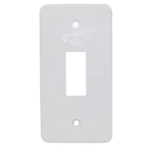 Imagem Produto TAMPA P/CONDULETE PVC 1 ESPACO RETANGULAR BRANCA P/CAIXA GRANDE - VICAP
