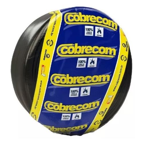 Imagem Produto CABO FLEXIVEL COBRE PVC 70G 750V 1X1,5MM PRETO - COBRECOM