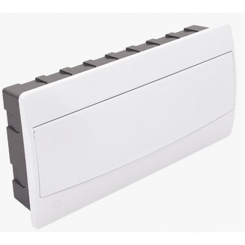 Imagem Produto CD PVC EMBUTIR 18 DISJUNTORES DIN BRANCO PORTA BRANCA - BET PLASTICOS