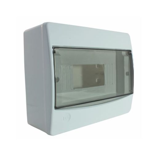 Imagem Produto CD PVC SOBREPOR 9 DISJUNTORES DIN BRANCO PORTA FUME - BET PLASTICOS