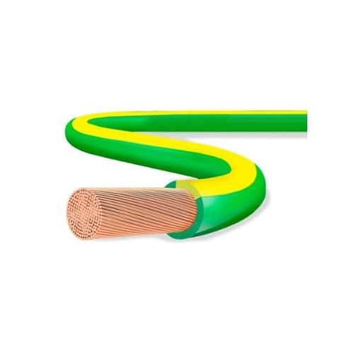 Imagem Produto CABO FLEXIVEL COBRE PVC 70G 750V 1X10MM VERDE/AMARELO - COBRECOM