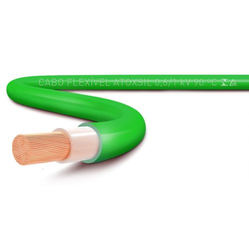 Imagem Produto CABO FLEXIVEL COBRE HEPR 90G 1KV 1X35MM VERDE ATOX - SIL
