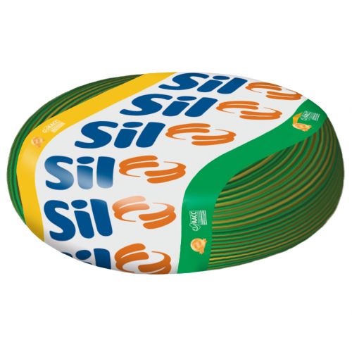 Imagem Produto CABO LSHF/A 70G FLEXIVEL 750V 1X2,5MM VERDE/AMARELO ATOX - SIL