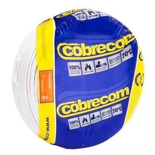 Imagem Produto CABO FLEXIVEL COBRE PVC 70G 750V 1X4MM BRANCO - COBRECOM