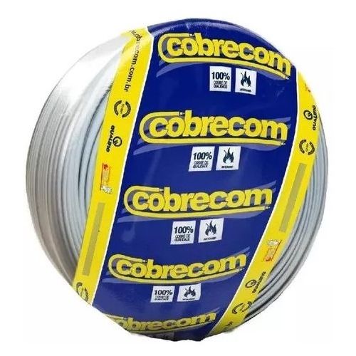 Imagem Produto CABO FLEXIVEL COBRE PVC 70G 750V 1X4MM CINZA - COBRECOM