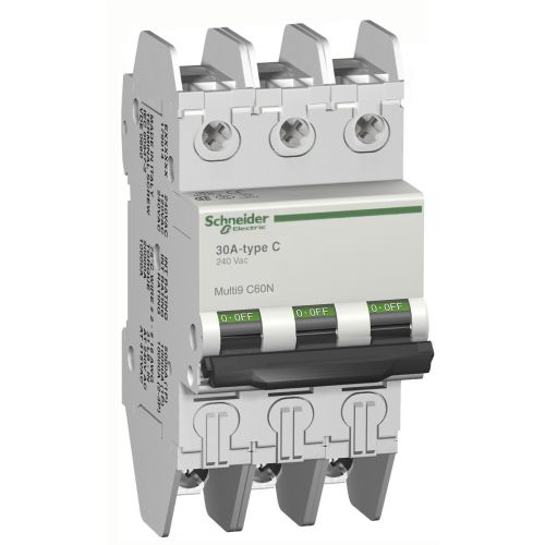 Imagem Produto DISJUNTOR DIN 2 POLOS 32 AMPERES 10KA EM 220V CURVA C - SCHNEIDER