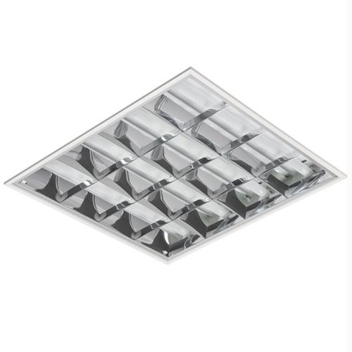 Imagem do produto LUMINARIA EMBUTIR QUADRADA BRANCA REFLETIVA ALETA ALUMINIO P/4LED 9W - ABALUX