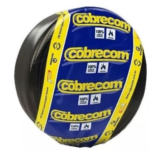 Imagem do produto CABO FLEXIVEL COBRE PVC 70G 750V 1X6MM PRETO - COBRECOM