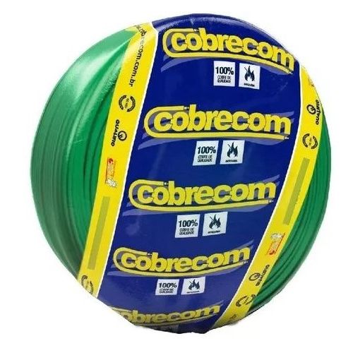 Imagem Produto CABO FLEXIVEL COBRE PVC 70G 750V 1X6MM VERDE - COBRECOM