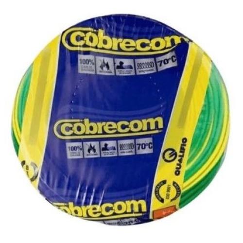 Imagem Produto CABO FLEXIVEL COBRE PVC 70G 750V 1X6MM VERDE/AMARELO - COBRECOM