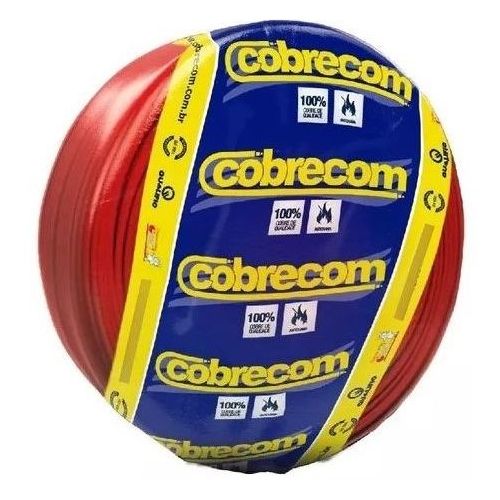 Imagem Produto CABO FLEXIVEL COBRE PVC 70G 750V 1X6MM VERMELHO - COBRECOM