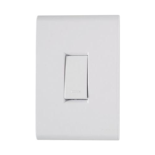 Imagem Produto INTERRUPTOR EMBUTIR 1 TECLA SIMPLES VERTICAL BRANCO COMPLETO LIZ - TRAMONTINA