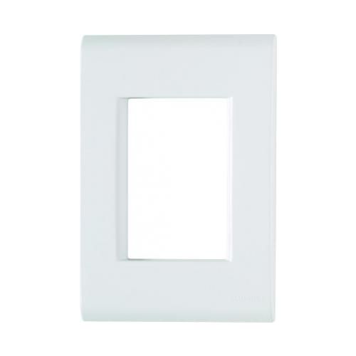 Imagem Produto PLACA 4X2 COM 3 ESPACOS BRANCA COM SUPORTE LINHA LIZ - TRAMONTINA