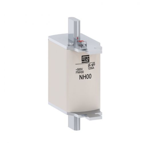Imagem Produto FUSIVEL NH RETARDADO TAMANHO 00 80A 500VCA FNH00-80U - WEG