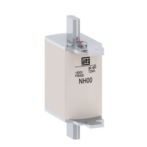 Imagem Produto FUSIVEL NH RETARDADO TAMANHO 00 125A 500VCA FNH00-125U - WEG