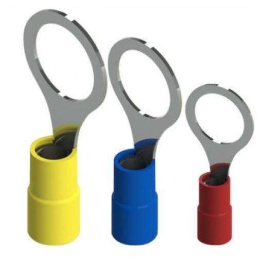 Imagem Produto TERMINAL PRE ISOLADO OLHAL 16MM AZUL FURO 6MM ( VALOR DE 10 PECAS) - INTELLI