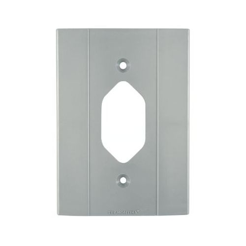 Imagem Produto TAMPA P/CONDULETE PVC 1 ESPACO VERTICAL HEXAGONAL CINZA - TRAMONTINA