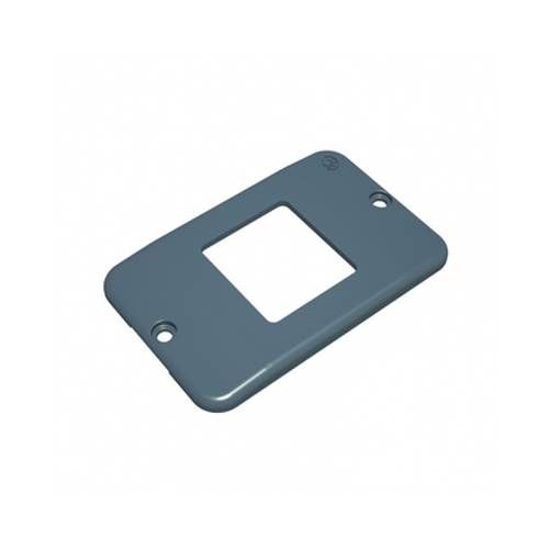 Imagem Produto TAMPA P/CONDULETE PVC 2 ESPACOS RETANGULARCINZA LINHA TOP - TIGRE