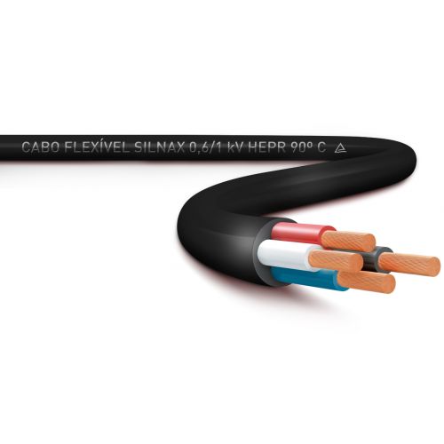 Imagem Produto CABO FLEXIVEL COBRE HEPR 90G 1KV 4X35MM PRETO - SIL