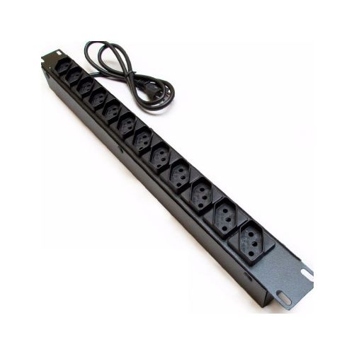 Imagem Produto REGUA PARA RACK 12 TOMADAS 2P+T 10A PRETA