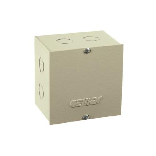 Imagem Produto CAIXA PASSAGEM METALICA SOBREPOR 202X202X102 COM TAMPA BEGE - CEMAR