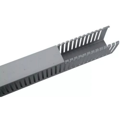 Imagem Produto CANALETA PVC ABERTA 80X80X2000MM CINZA - CEMAR
