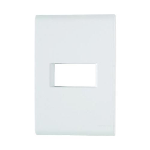 Imagem Produto PLACA 4X2 COM 1 ESPACO HORIZONTAL BRANCA COM SUPORTE LIZ - TRAMONTINA