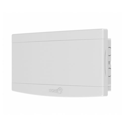 Imagem Produto CD PVC EMBUTIR 12 DISJUNTORES DIN BRANCO C/PORTA BRANCA (MODELO SLIM) - TIGRE