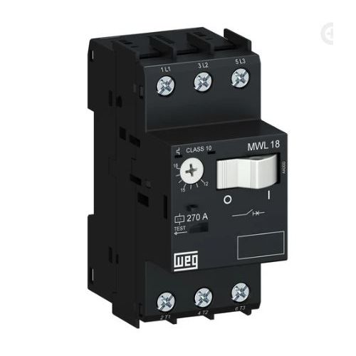 Imagem Produto DISJUNTOR MOTOR 3 POLOS 2,5 - 4,0A  65KA/415V MWL18-3-U004 - WEG