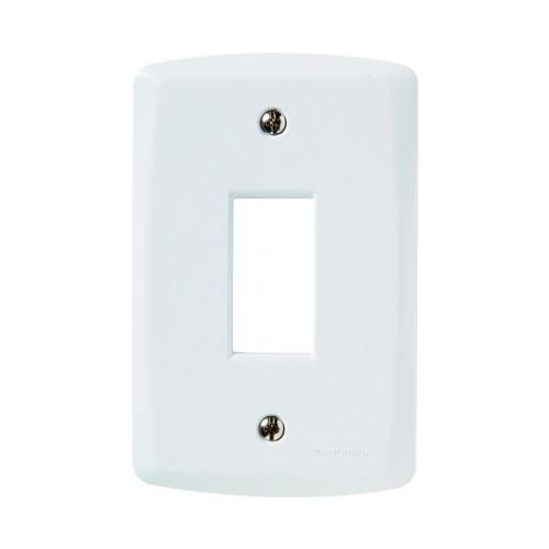 Imagem Produto PLACA 4X2 COM 1 ESPACO VERTICALICAL BRANCA LUX2 - TRAMONTINA