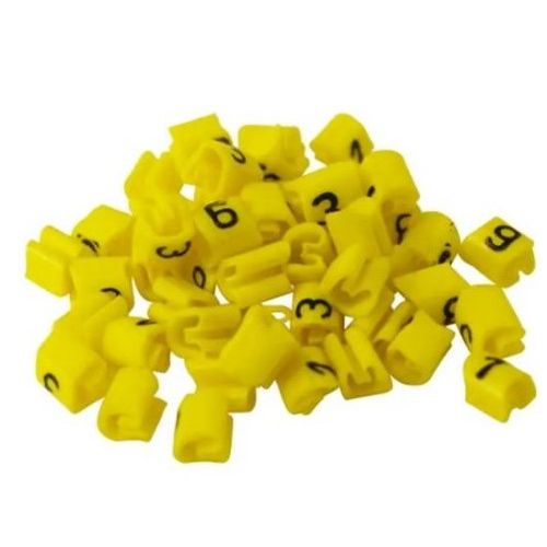 Imagem Produto MARCADOR MILENIUM (MHG3/7) 1,5-10,0MM2 (A) AMARELO (VALOR DE 1000 PEÇAS) - HELLERMANN