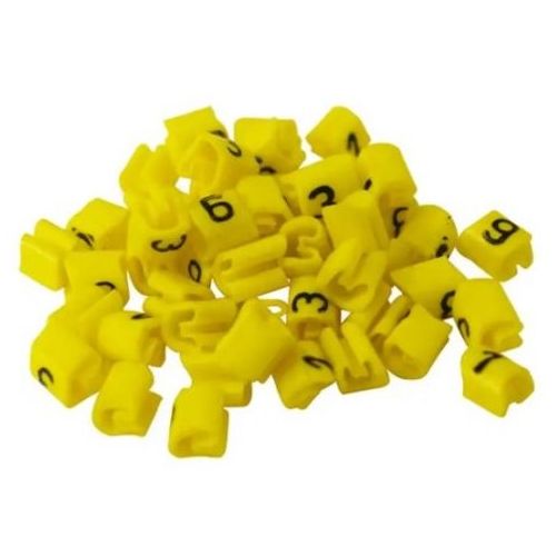 Imagem Produto MARCADOR MILENIUM (MHG3/7) 1,5-10,0MM2 (C) AMARELO (VALOR DE 1000 PECAS) - HELLERMANN