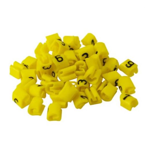 Imagem Produto MARCADOR MILENIUM (MHG3/7) 1,5-10,0MM2 (0) AMARELO (VALOR DE 1000 PECAS) - HELLERMANN