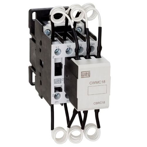 Imagem do produto CONTATOR P/CAPACITOR 15KVAR 18A 220V CWMC18-10-30X26 - WEG